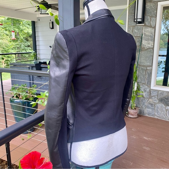 REBECCA MINKOFF 🌺Gorgeous ‘Becky’ Lambskin Leather Jacket w/ Pointe. Size XS — - Picture 9 of 16
